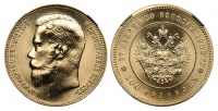37 рублей 50 копеек - 100 франков 1902 г. Р (рестрайк ЛМД 1990 г.), в слабе ННР BRILLIANT UNCIRCULATED, Император Николай II и Президент Эмиль Лубе.