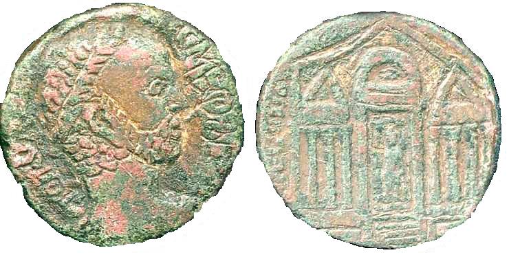 Фальшивая реставрация (англ.Fraudulently Tooled). Каракалла, 211–217 годы, медальон.